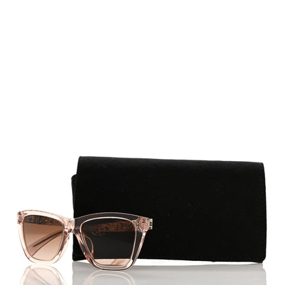 Chanel Acetate Metal Rectangle Sunglasses 5442-A Pink 8 of 8