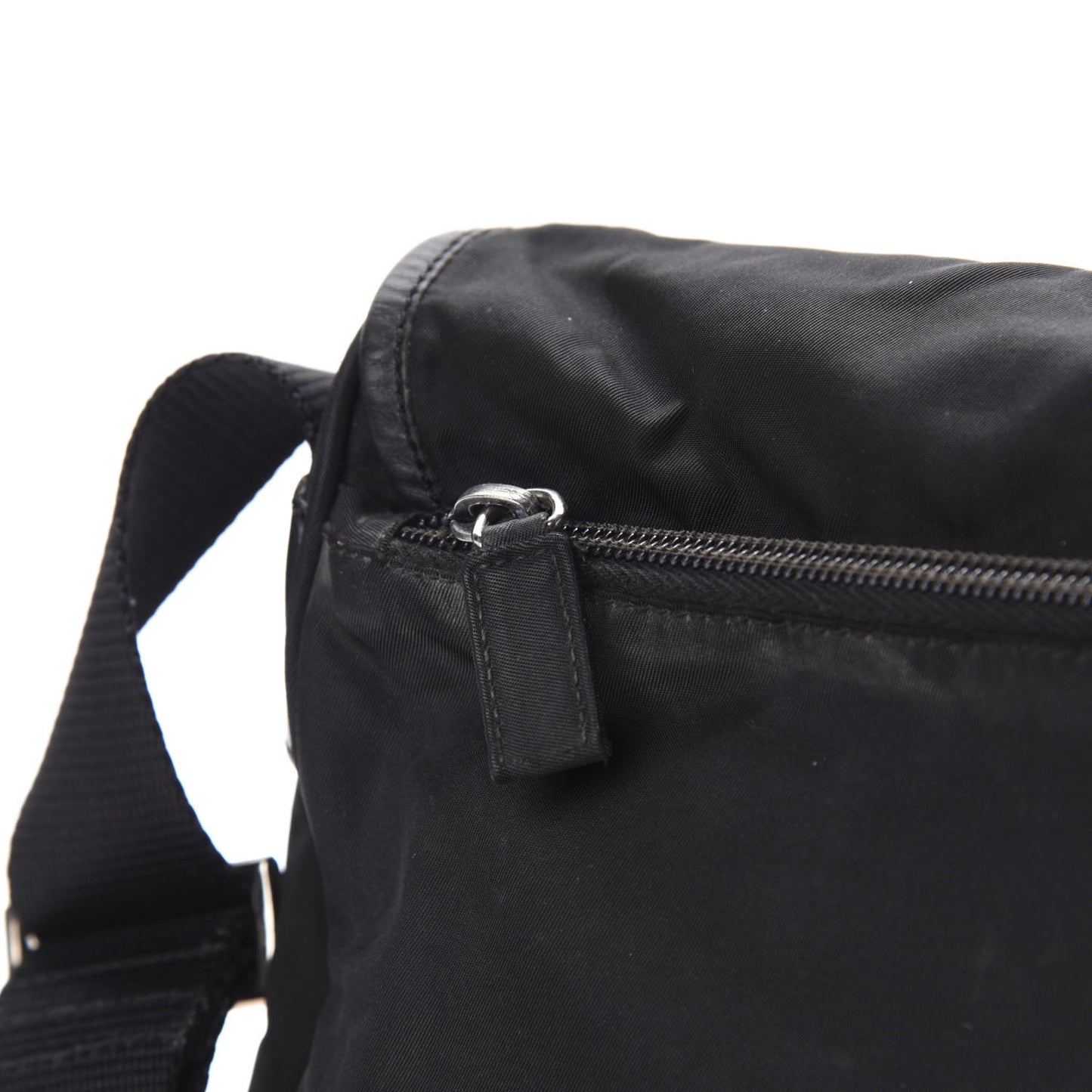 Nylon Vela Sport Messenger Bag Black