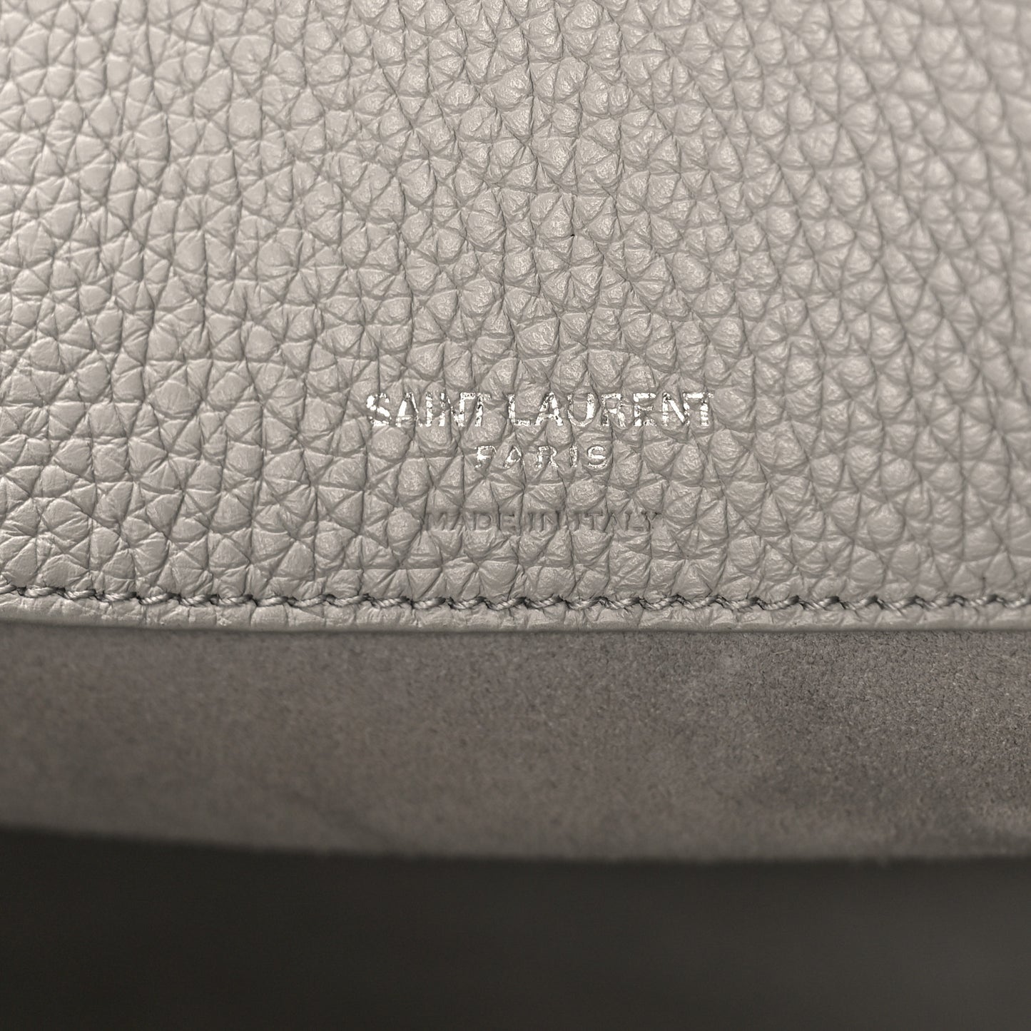 Grained Calfskin Small Supple Sac De Jour Mouse Grey