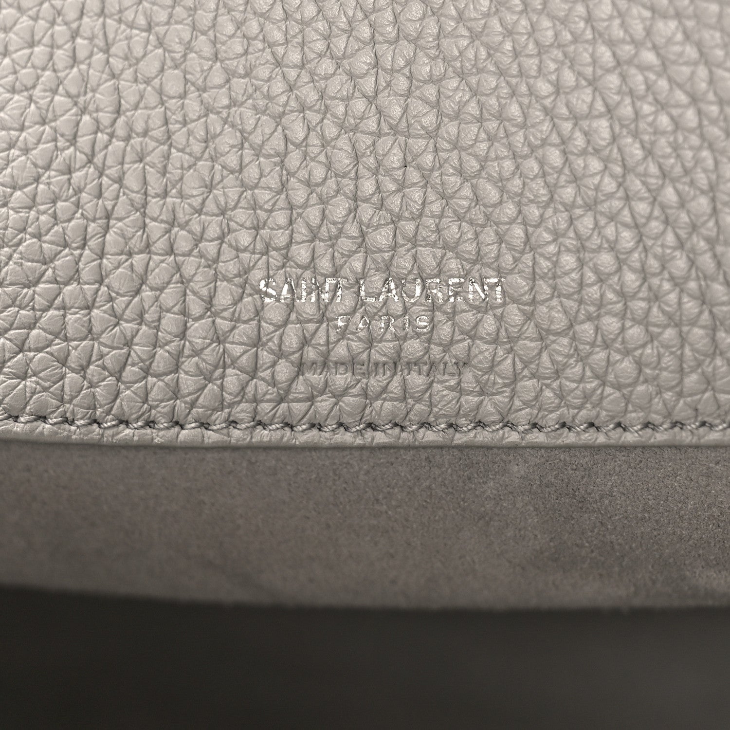 Saint Laurent Grained Calfskin Small Supple Sac De Jour Mouse Grey 7 of 12
