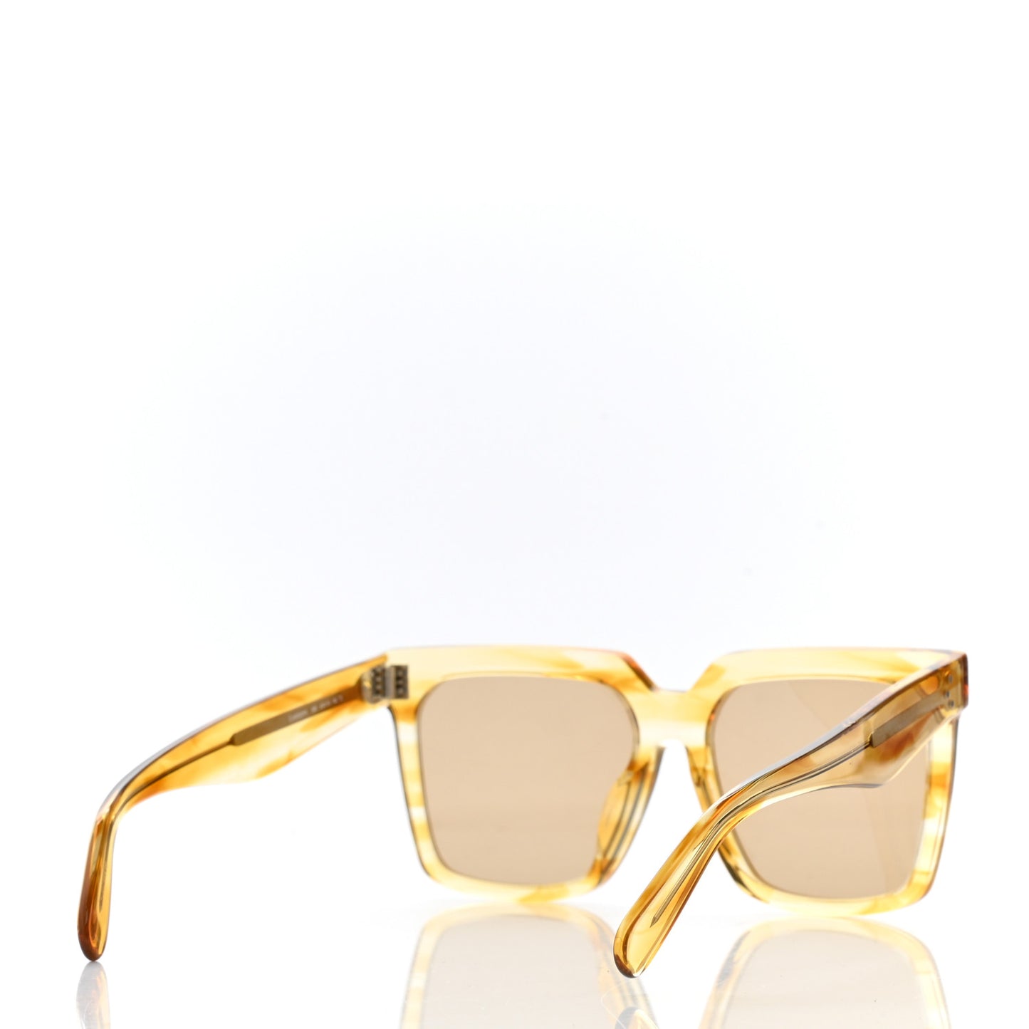 Oversized Square Sunglasses CL40055FN Yellow
