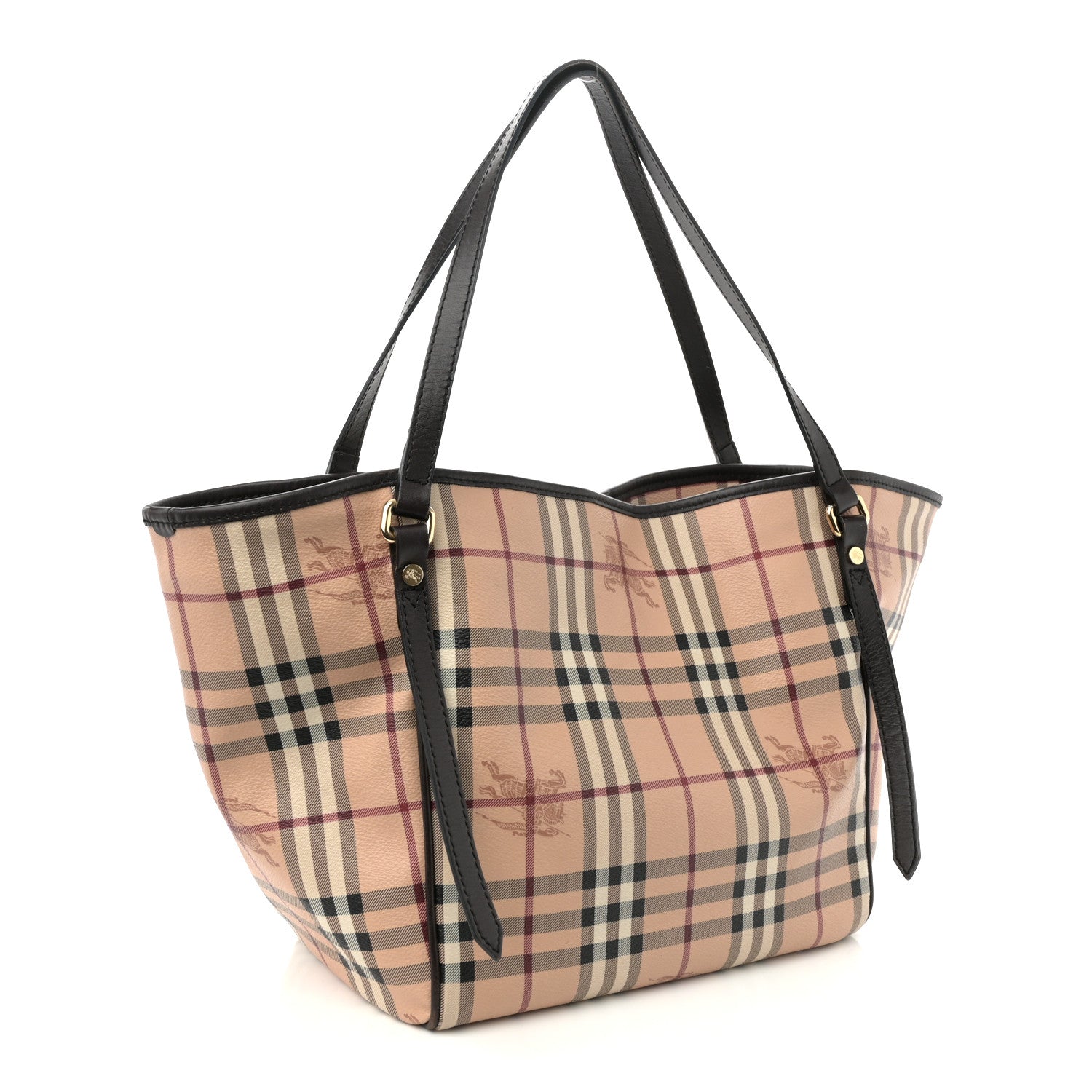 Burberry Haymarket Check Large Canterbury Tote Chocolate 3 of 11
