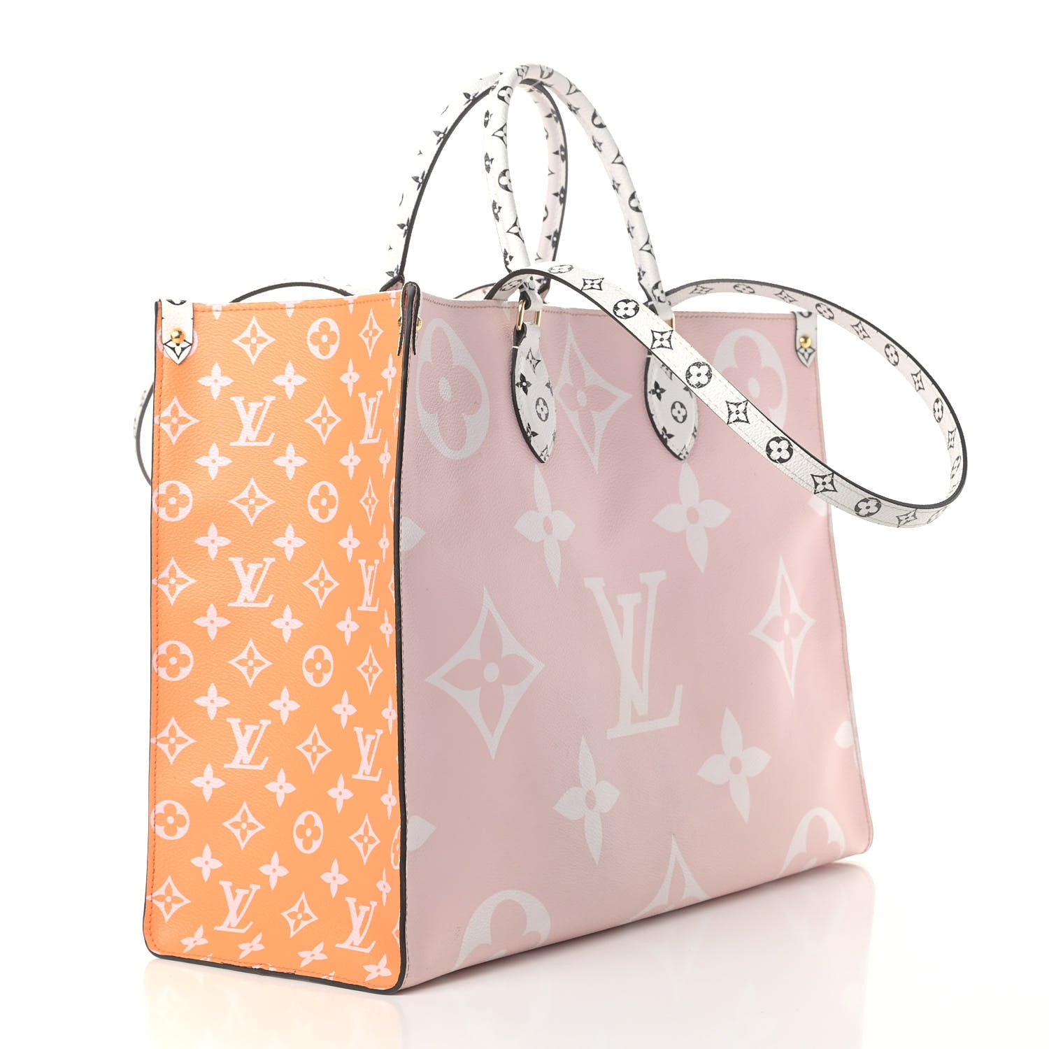 Louis Vuitton Monogram Giant Onthego GM Rouge Rose 2 of 12