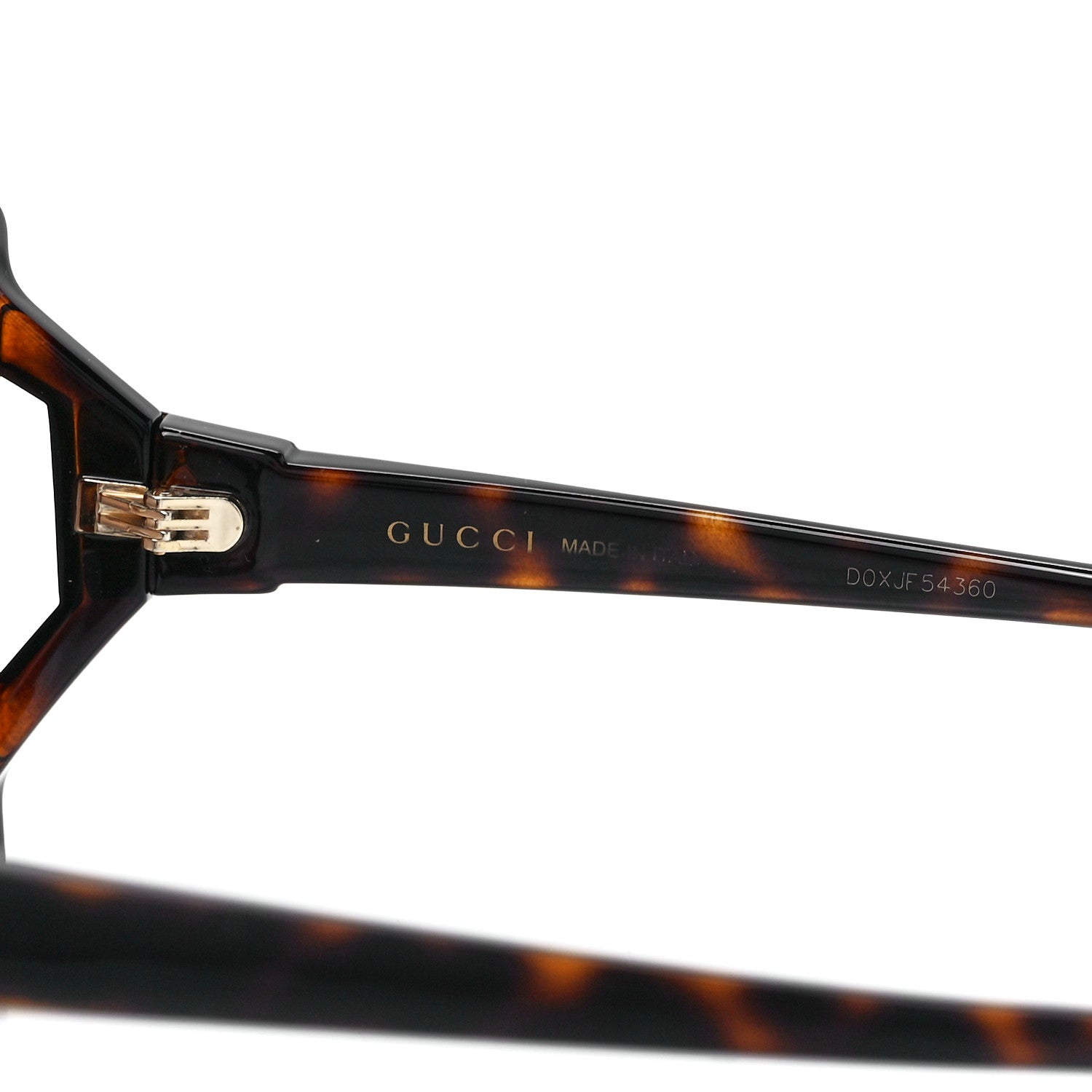 Gucci Acetate Square Frame Sunglasses GG0876SA Tortoise 6 of 7