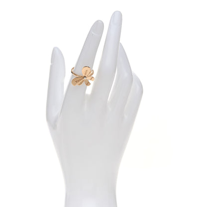 Tiffany 18K Rose Gold Sterling Silver Return to Tiffany Love Bugs Butterfly Ring 52 6 2 of 5