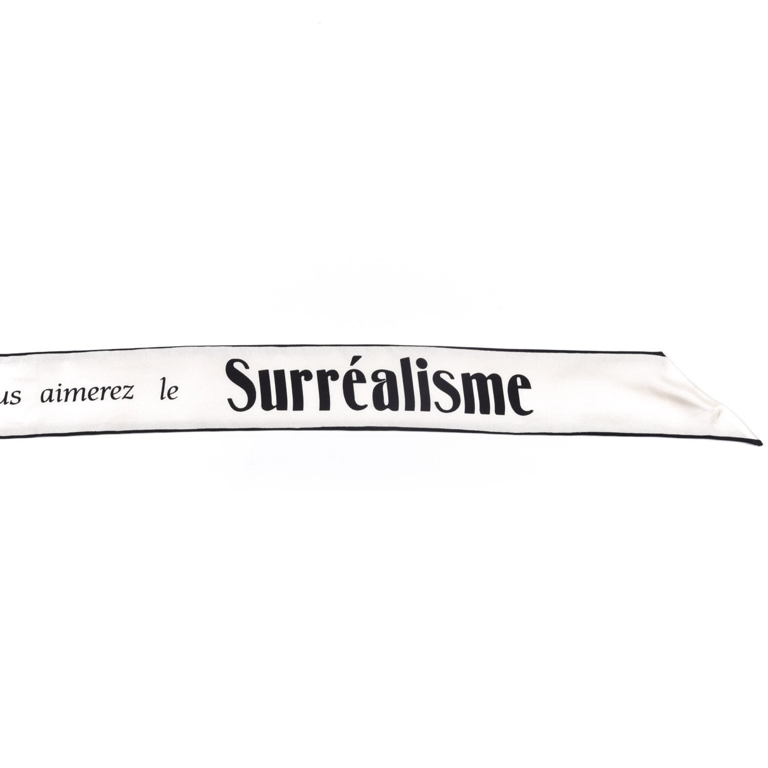 Christian Dior Silk Surrealisme Amour Mitzah Scarf White Black 7 of 7