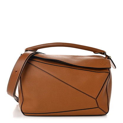 Loewe Calfskin Medium Puzzle Bag Tan 1 of 10