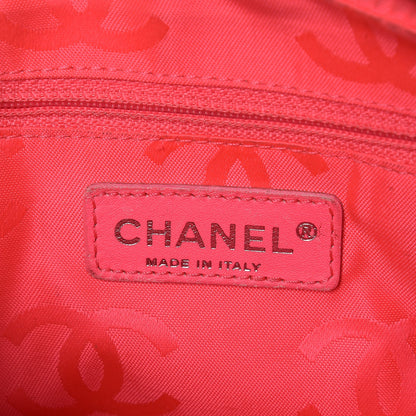 Chanel Calfskin Quilted Cambon Pochette Black White 6 of 9