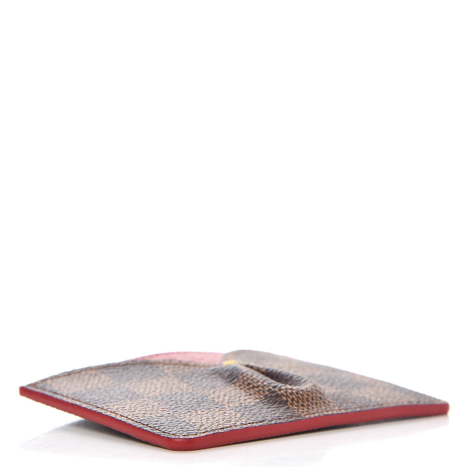 Louis Vuitton Damier Ebene Caissa Card Holder Cherry 4 of 7