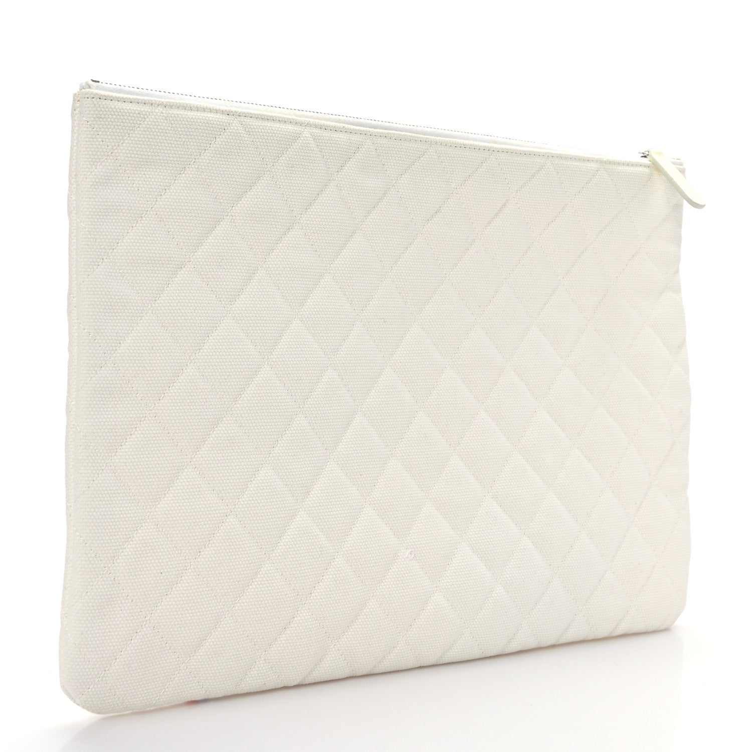 Chanel Canvas Large Coco Cuba Cosmetic Case Yellow Turquoise 1 of 6