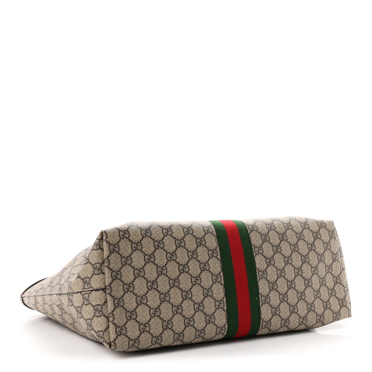 GG Supreme Monogram Medium Ophidia Shopping Tote Brown