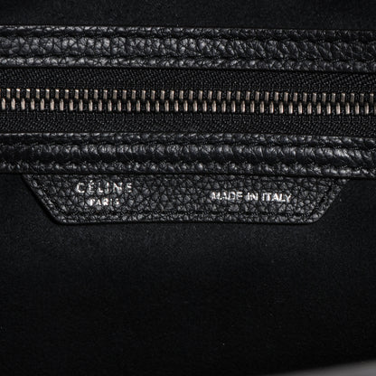 Celine Drummed Mini Luggage Black 6 of 9