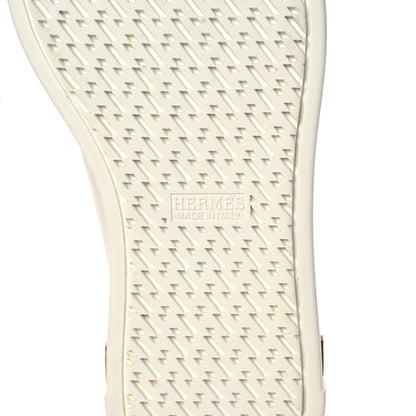 Hermes Calfskin Polo Sneakers 36.5 White 6 of 9