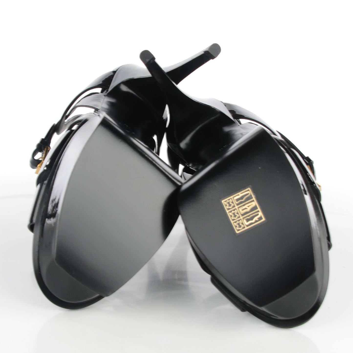 Patent Tribute 105 Platform Sandals 40 Black