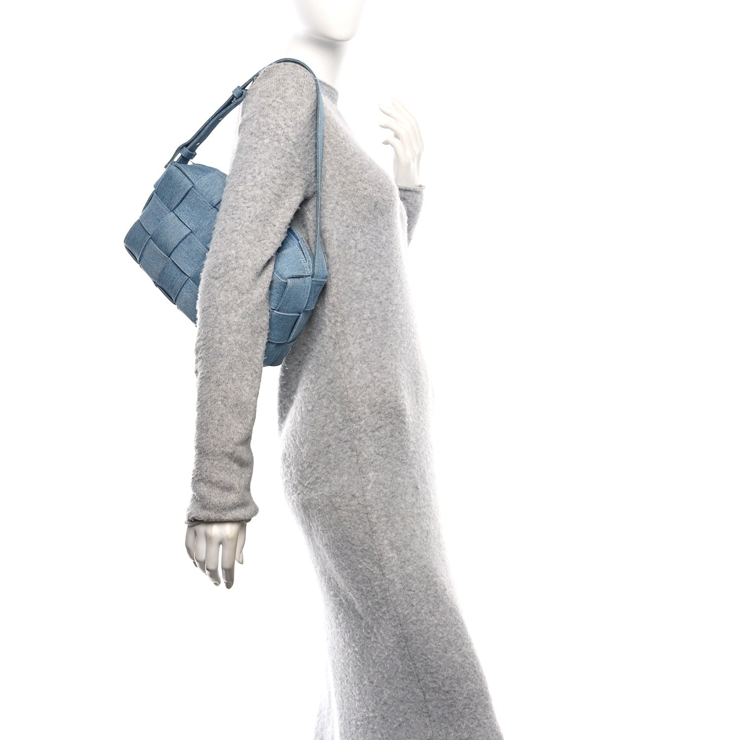 Bottega Veneta Denim Maxi Intrecciato Brick Cassette Bag Indigo Washed 2 of 10