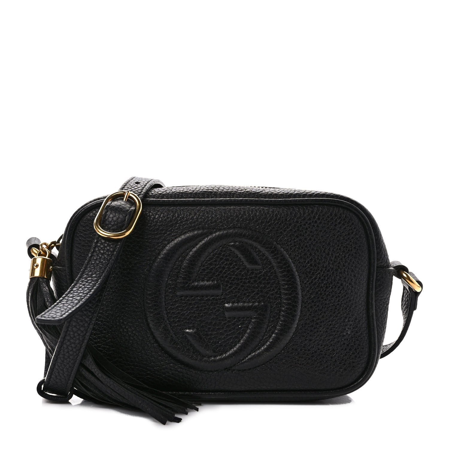 Gucci Pebbled Calfskin Mini Soho Disco Bag Black 1 of 12