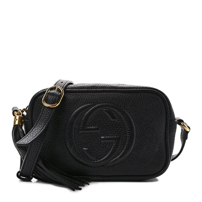 Gucci Pebbled Calfskin Mini Soho Disco Bag Black 1 of 12