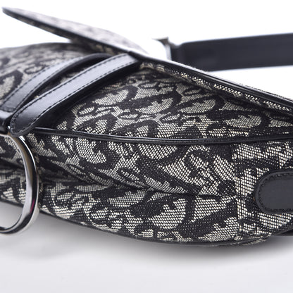 Christian Dior Monogram Saddle Bag Black 9 of 10