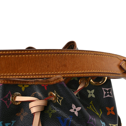 Louis Vuitton Monogram Multicolor Petit Noe Black 10 of 13
