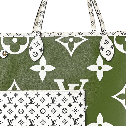 Louis Vuitton Monogram Giant Neverfull MM Kaki 8 of 11