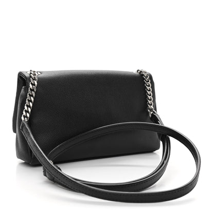 Saint Laurent Grain De Poudre Monogram Toy West Hollywood Fold-Over Bag Black 3 of 10