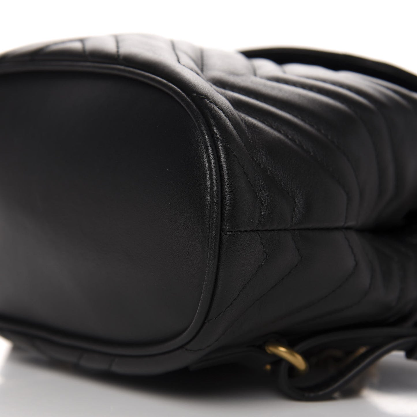 Calfskin Matelasse GG Marmont Flap Backpack Black