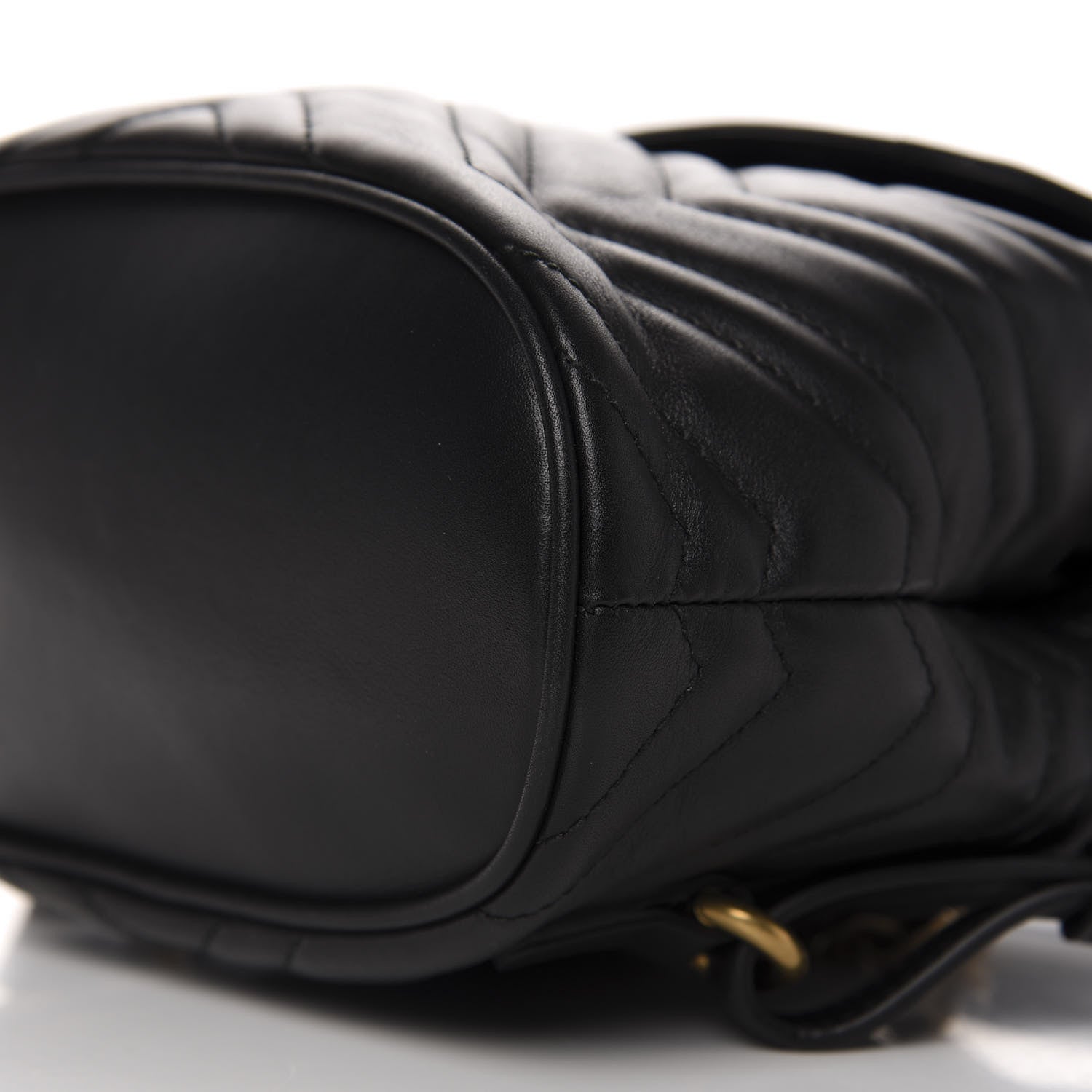 Gucci Calfskin Matelasse GG Marmont Flap Backpack Black 6 of 8