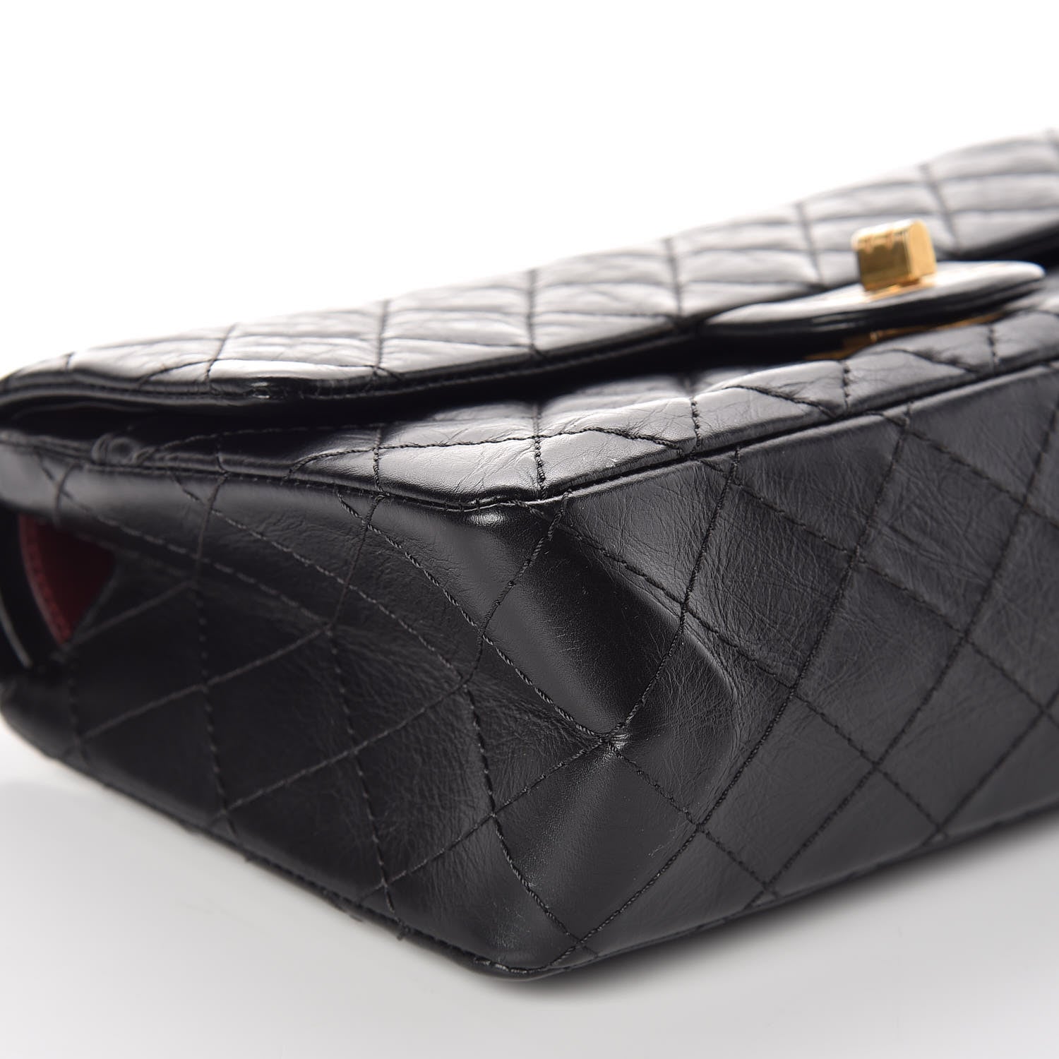 Chanel Aged Calfskin Quilted 2.55 Reissue 225 Flap Black 8 of 13