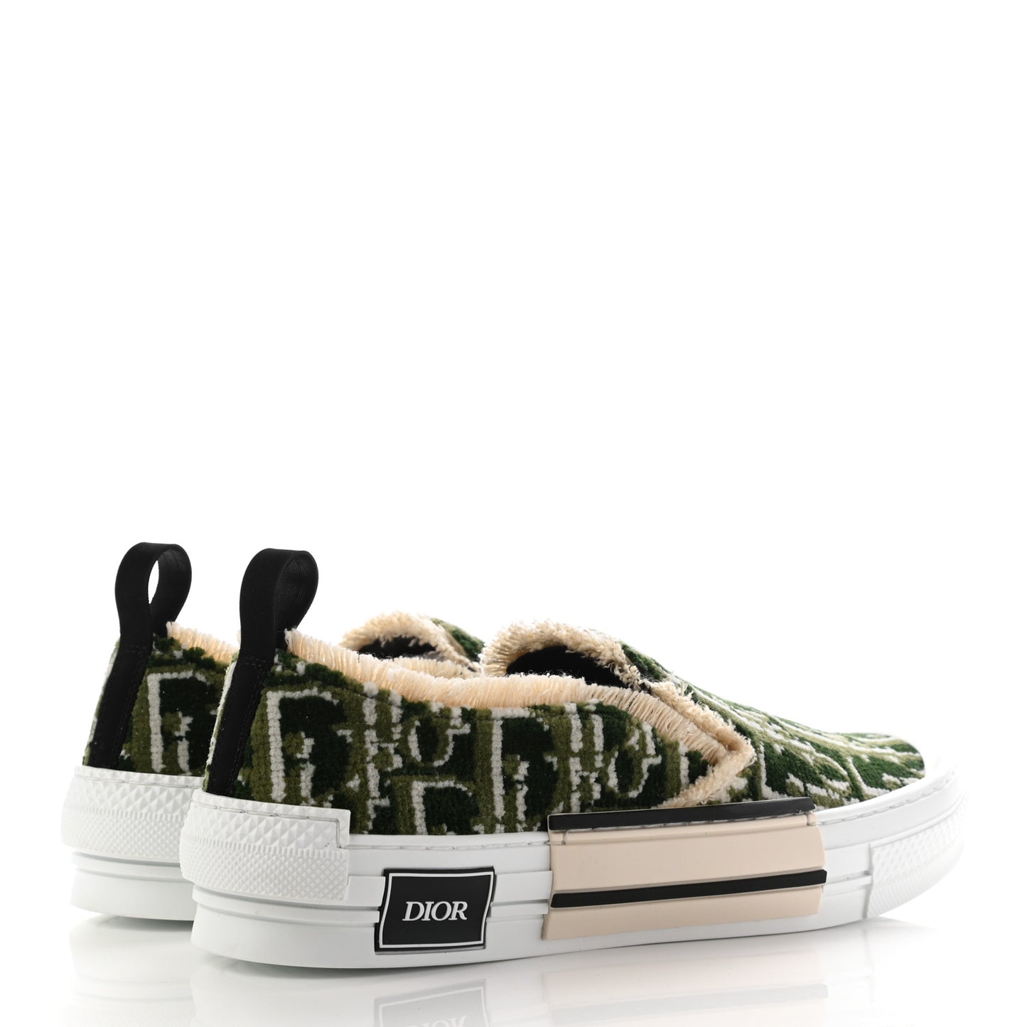 Tapestry Oblique Mens B23 Slip On Sneakers 42 Olive