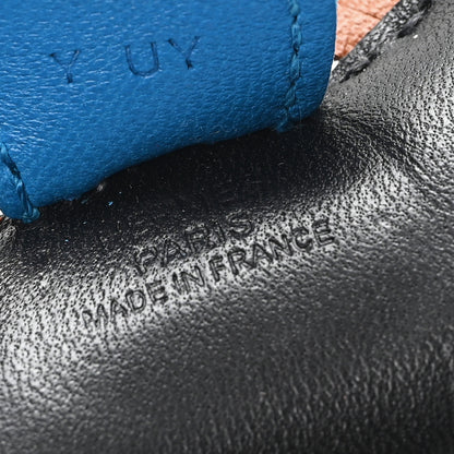 Hermes Milo Lambskin Grigri Rodeo Horse Bag Charm PM Black Gold Bleu Zanzibar 3 of 4
