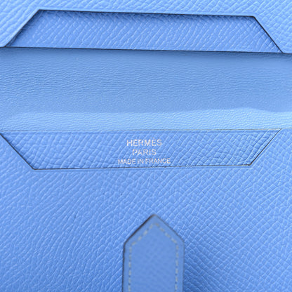 Hermes Epsom Bi Color Bearn Card Holder Wallet Paradise Bleu Sapphire 8 of 9