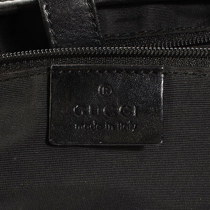 Gucci Denim Monogram Small Jackie O Hobo Black 6 of 7