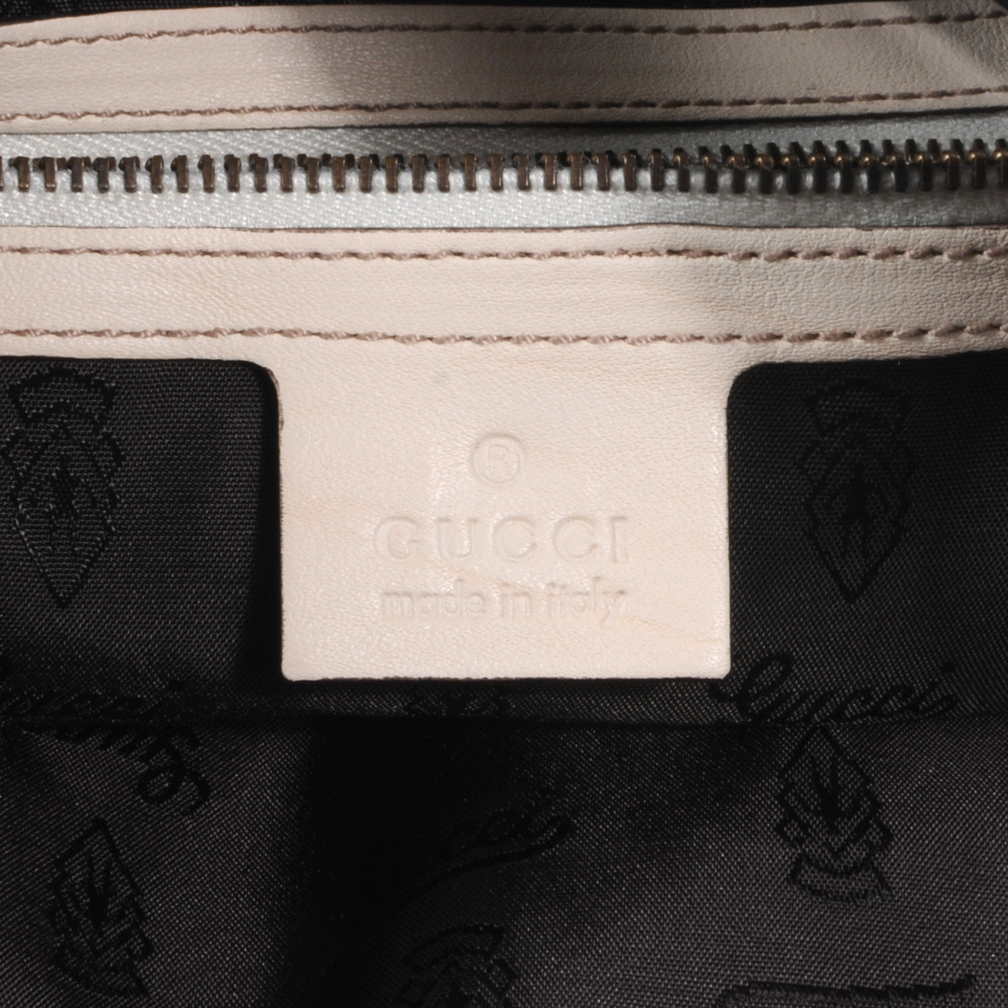 Leather Large Jockey Hobo White