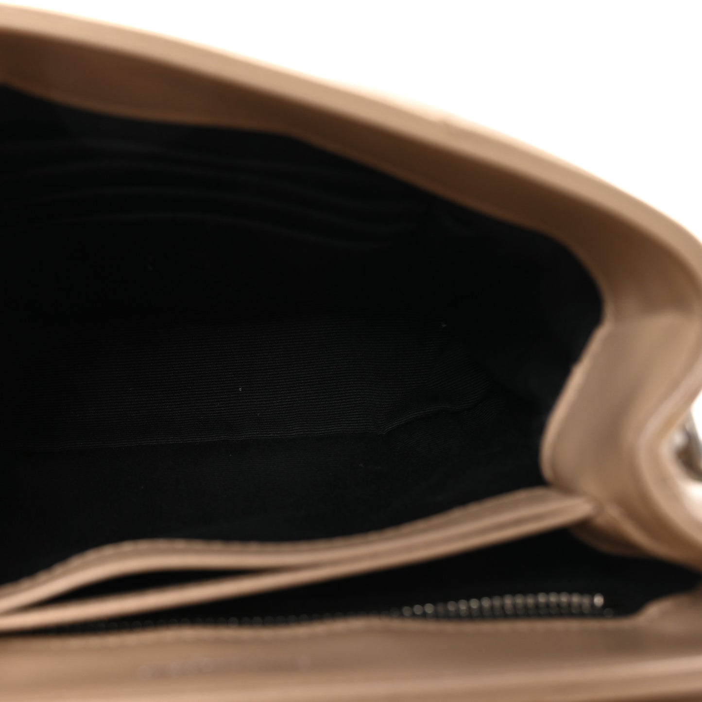 Calfskin Y Quilted Monogram Toy Loulou Crossbody Bag Dark Beige