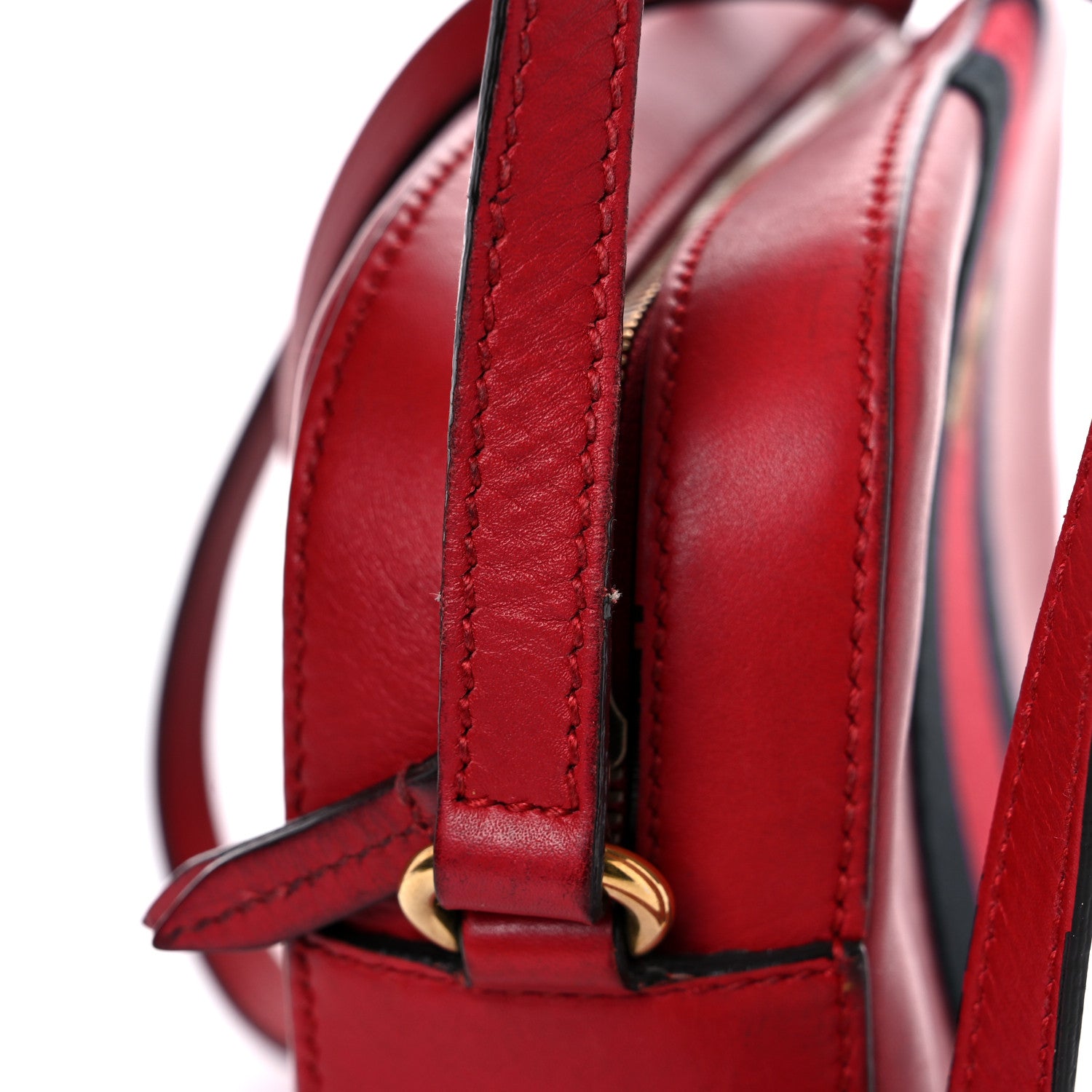 Gucci Calfskin Web Small Webby Bee Shoulder Bag Red 20 of 35