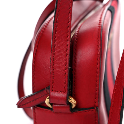 Gucci Calfskin Web Small Webby Bee Shoulder Bag Red 20 of 35