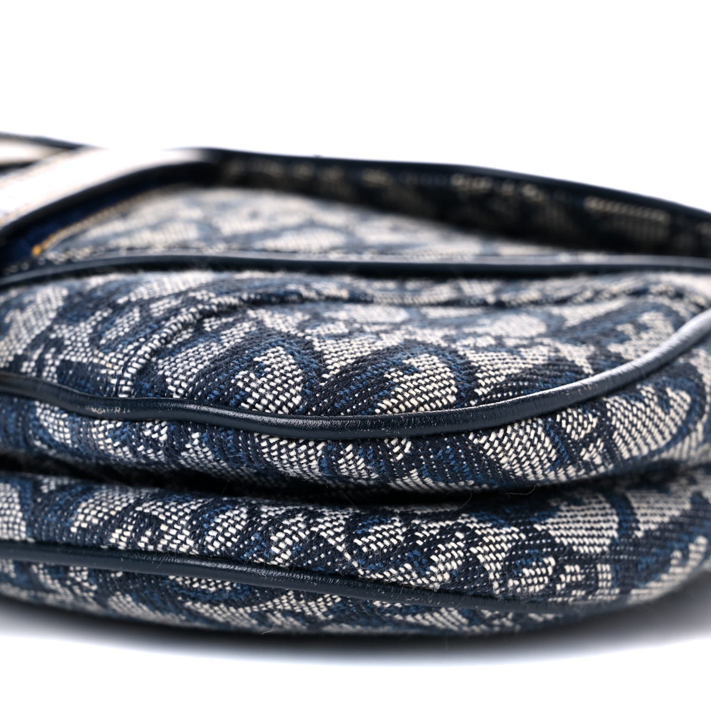 Monogram Double Saddle Bag Navy Blue