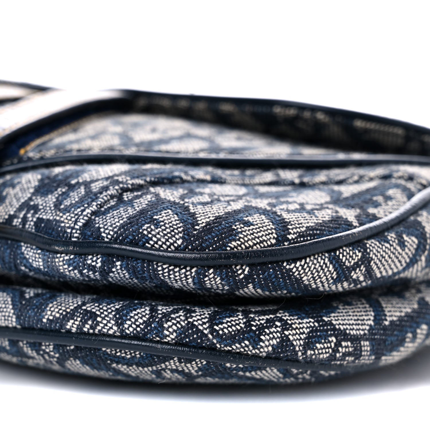Christian Dior Monogram Double Saddle Bag Navy Blue 9 of 12