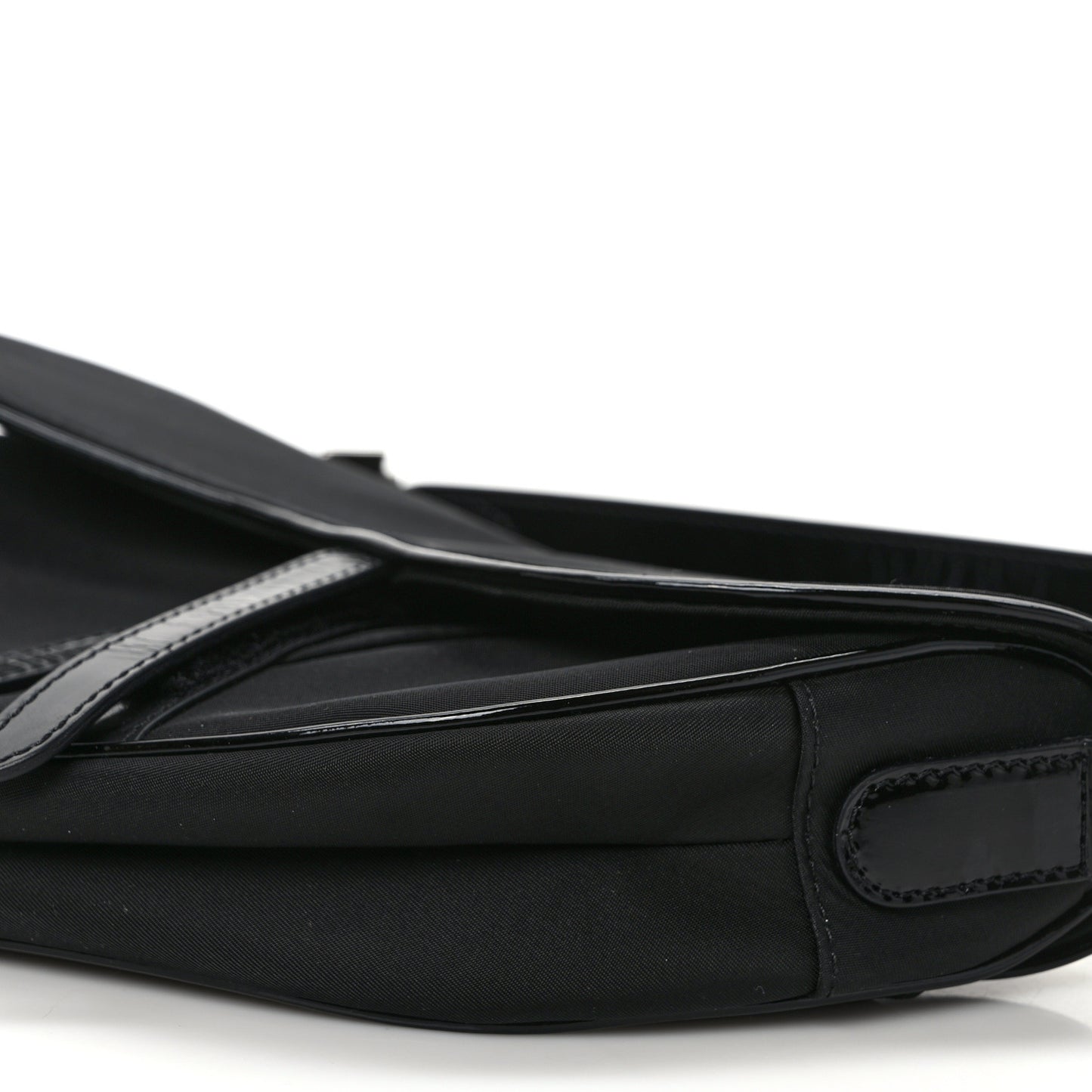 Nylon Saddle Bag Black