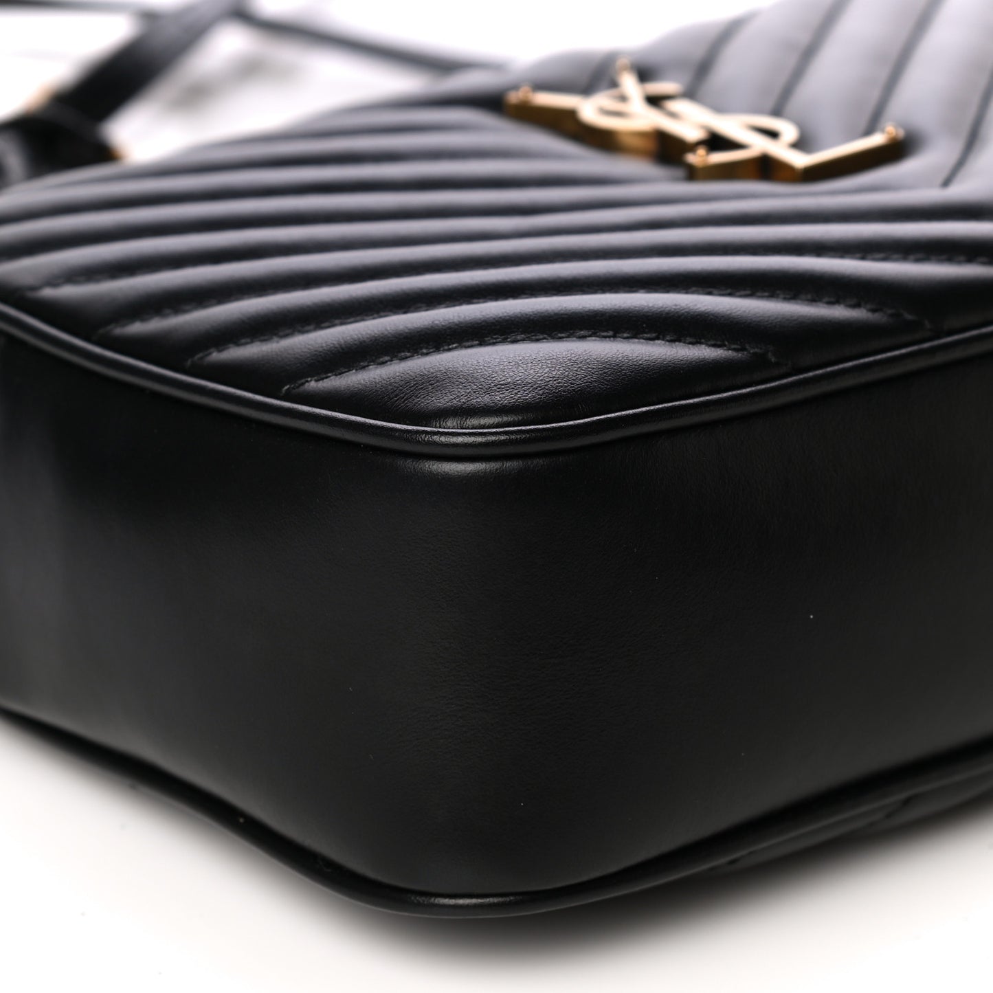 Calfskin Matelasse Monogram Lou Camera Bag Black