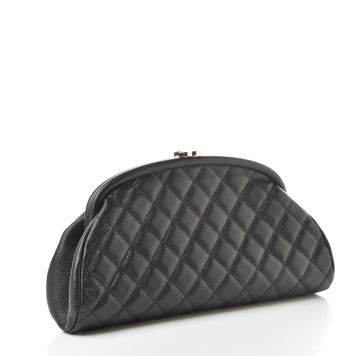 Caviar Quilted Timeless Clutch Black