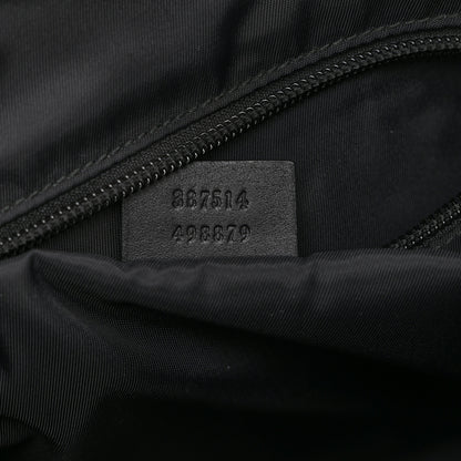Gucci GG Supreme Monogram Flat Messenger Bag Black Grey 7 of 11