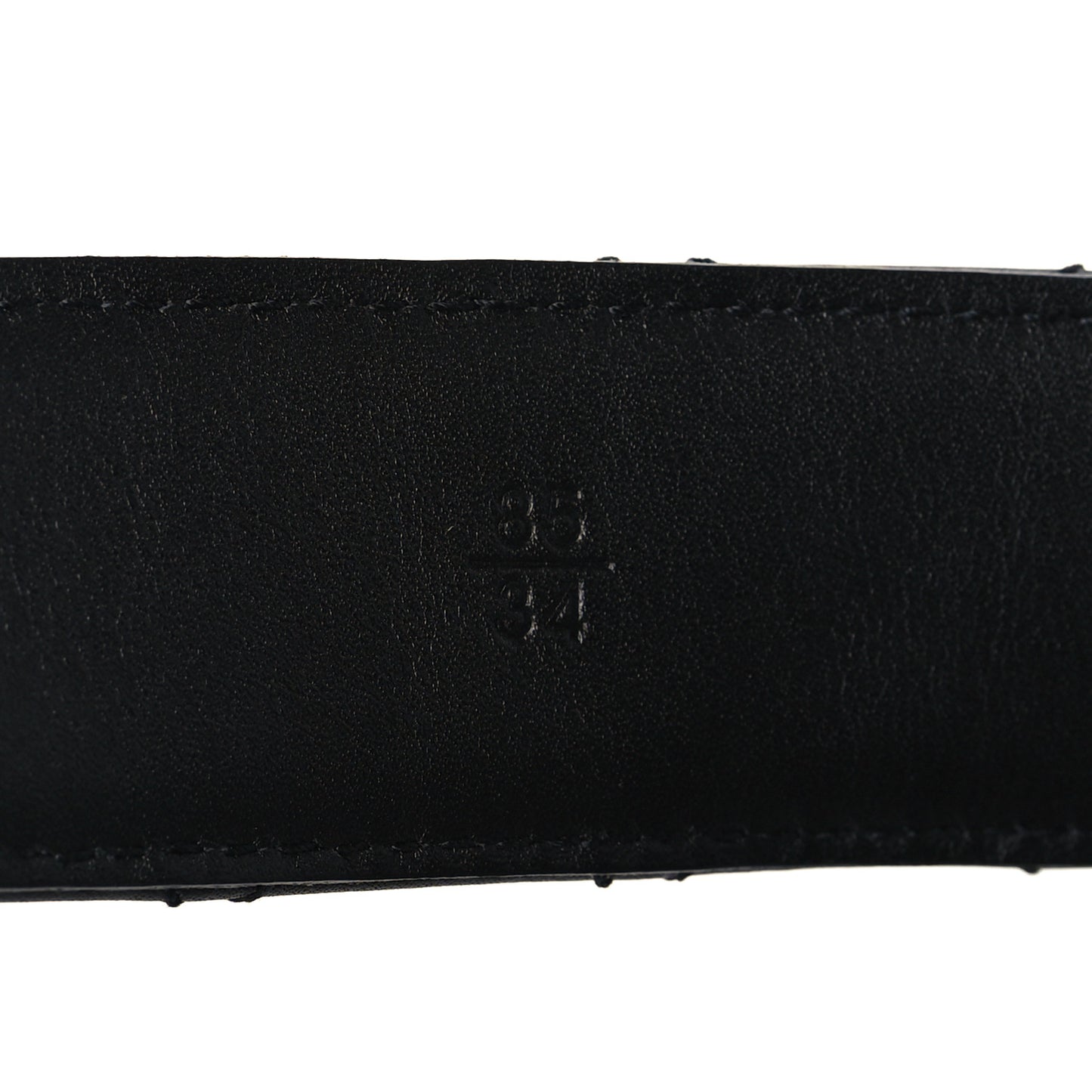 Calfskin Quilted CC Chain Belt 85 Black