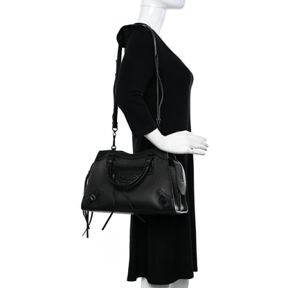 Balenciaga Grained Calfskin Neo Classic Black Hardware S City Black 2 of 9