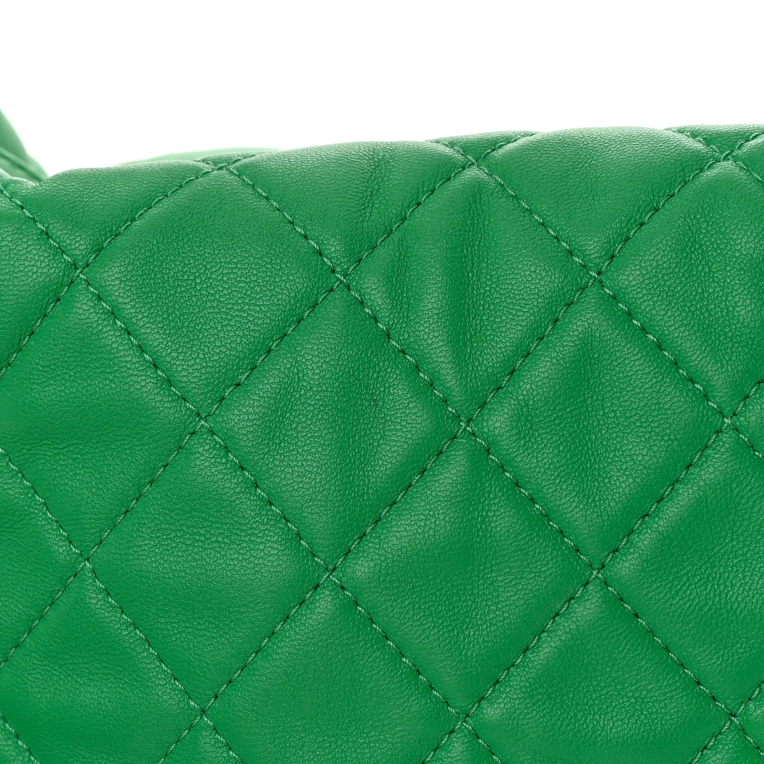 Chanel Lambskin Quilted Large Perfect Meeting Hobo Green 12 of 13