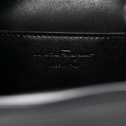 Salvatore Ferragamo Calfskin Bow Bucket Bag Black 6 of 9