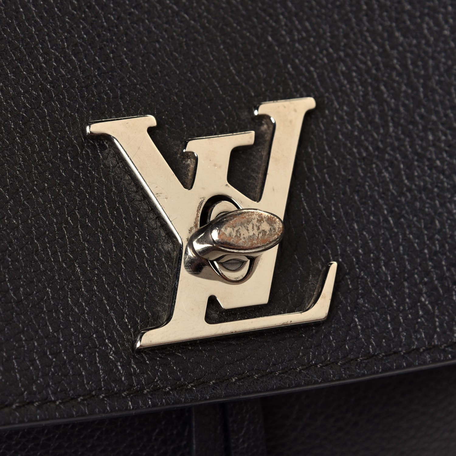 Louis Vuitton Calfskin Lockme Backpack Black 5 of 5