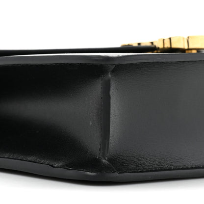 Celine Shiny Calfskin Triomphe Margo Wallet on Chain Black 9 of 10
