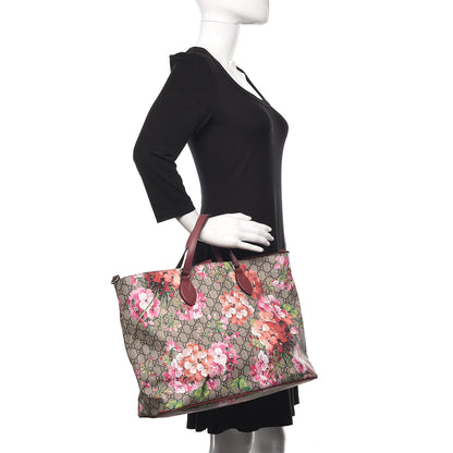 Gucci Soft GG Supreme Monogram Blooms Medium Crossbody Tote Beige Multicolor Dry Rose 2 of 12