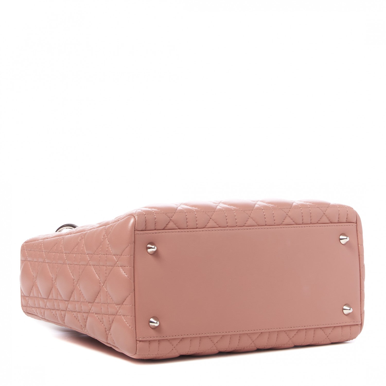Christian Dior Lambskin Cannage Medium Lady Dior Pink 3 of 9